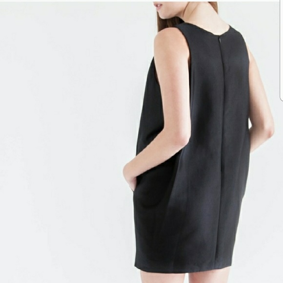 FRNCH Black Structured Cocoon Dress - Picture 3 of 3